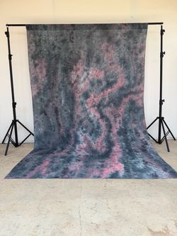 6x9 ft Gray Pink Backdrop Abstract Dyed Background Photography Backdrop Cotton