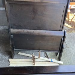 Wood Twin Bed Frame With Headboard