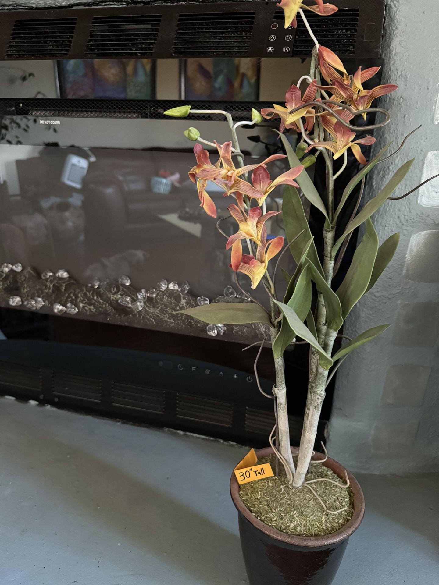 High End Faux Flowers In Pots