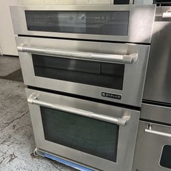 Jenn Air 36”Wide Built In Microwave Oven Combo Stainless Steel 