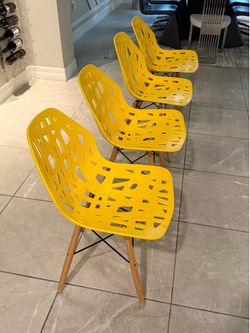 Yellow Dining Chairs (4-pack)