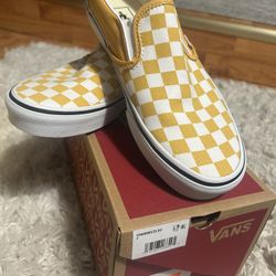 Yellow Checkered Vans