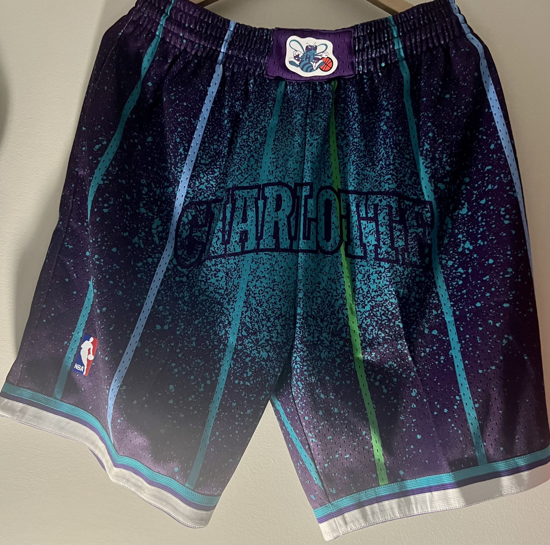 Mitchell And Ness Charlotte Hornets Shorts Size L