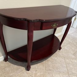 Traditional Console Table With Drawer 48“ X 20“ X 30” h.                               