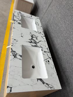 60” Countertop Only For Bathroom Vanity 