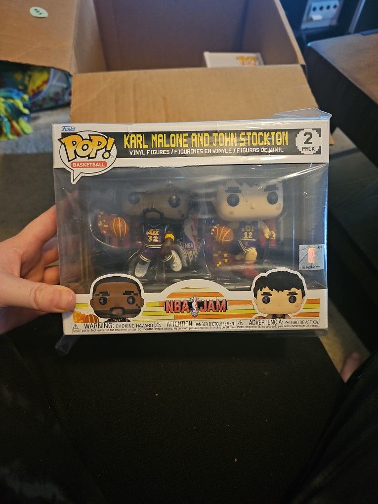 Karl Malone And John Stockton Funko Pops