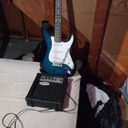 A Guitar And A Guitar Amplifier