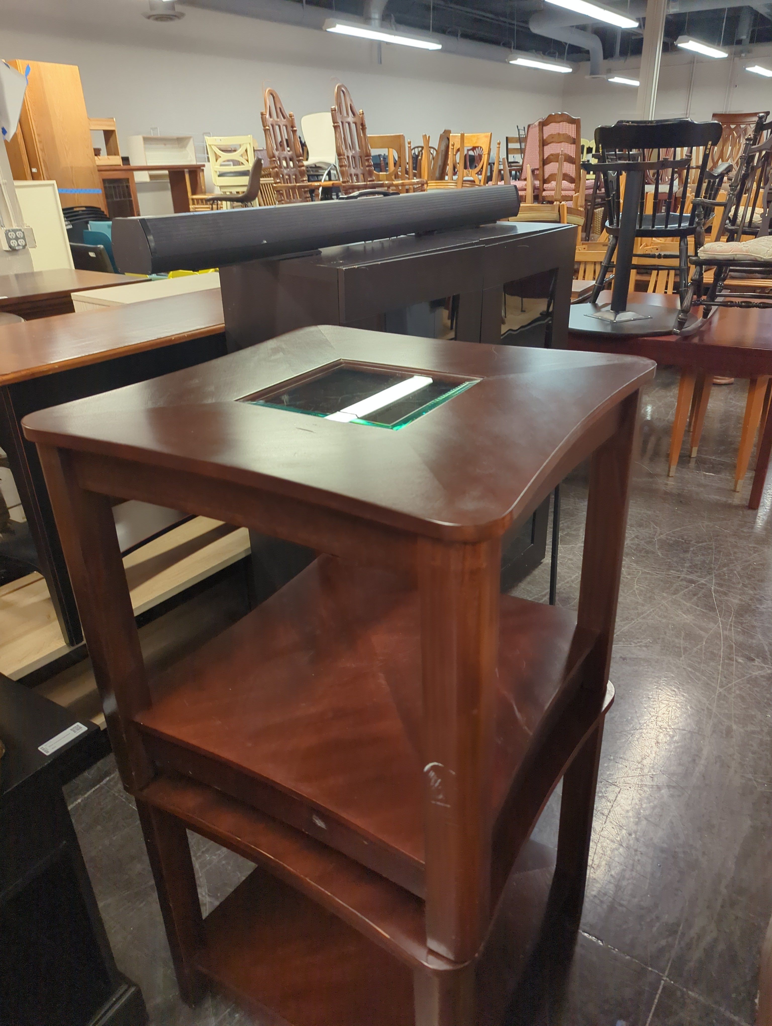 Dark Wood Side Table