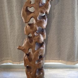Wine Rack Carved From Drift Wood
