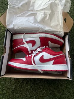 Varsity red Jordan 1 low