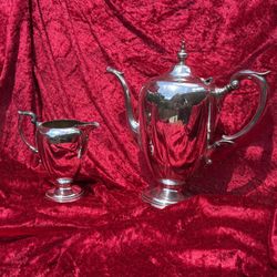 Vintage Silver plated Wallace 2-Piece Tea Set