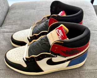 Air Jordan 1 High OG Fragment x Union LA Varsity Red Royal IO7847-002 Size 12
