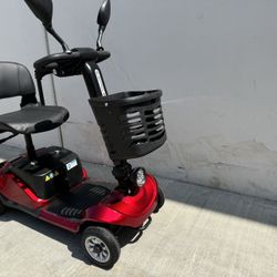 Mobility Scooter, Electric Powered Wheelchair Device for Travel, Adults, Elderly 4 wheels 300lb Weight Cap Model with Cup Holder