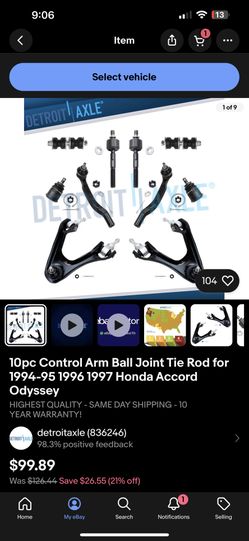 Honda Accord Suspension