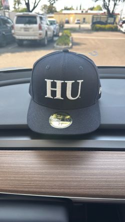 New Era 59Fifty Howard Bison Black And White Fitted Hat Size 7 3/8 New