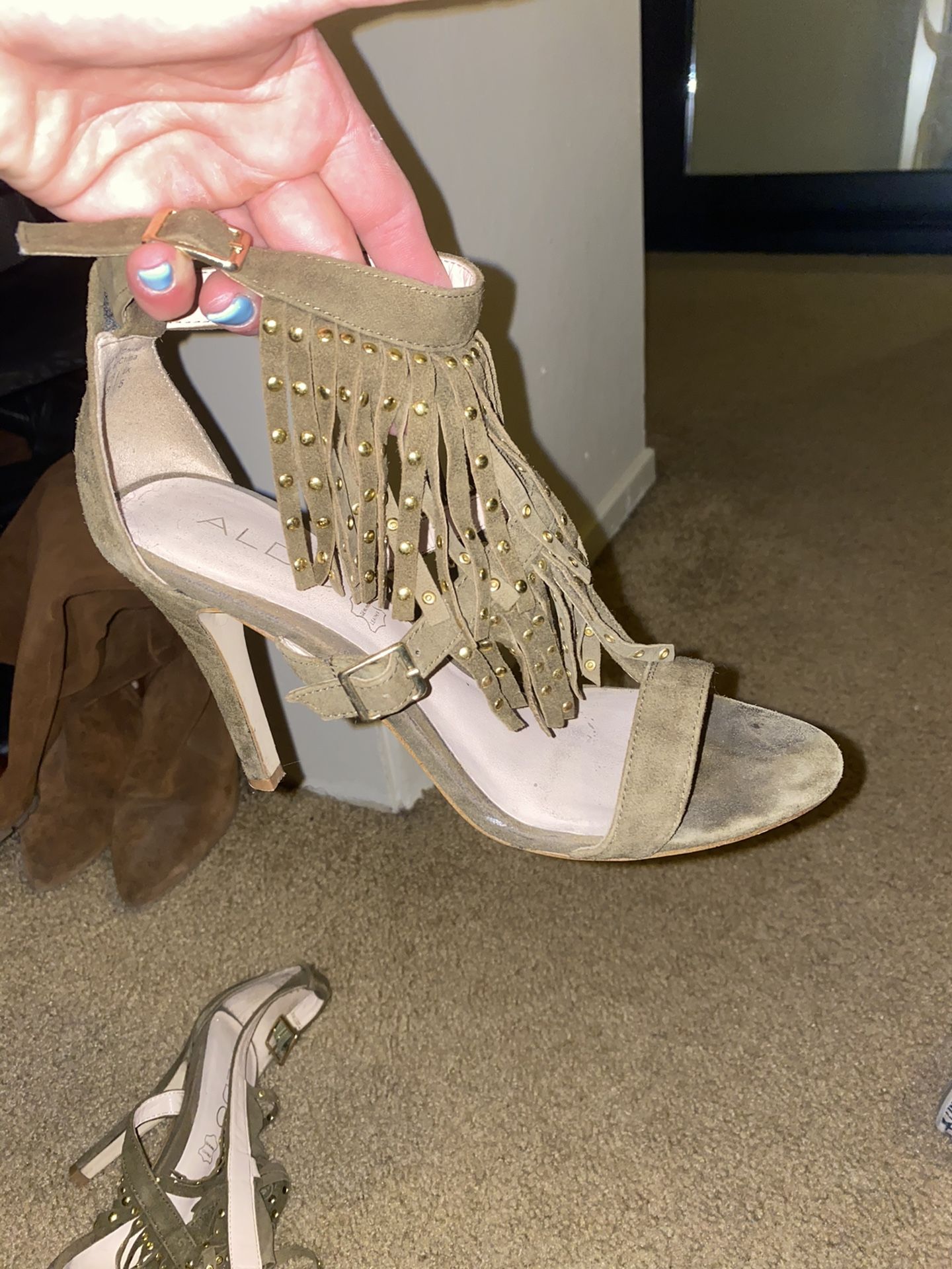 Fringe Aldo Heels 