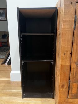 Black 3-Shelf Bookcase / Storage Cabinet