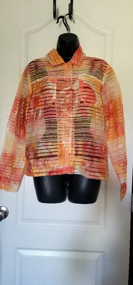 Sheer Button Up Shirt