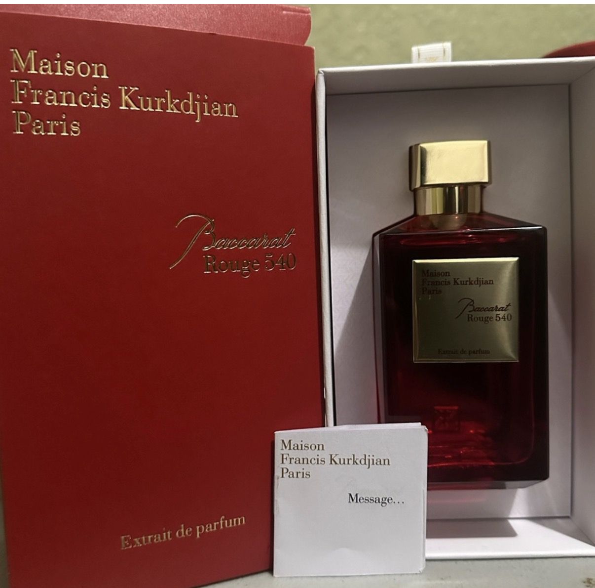 Never used baccarat rouge 540 men’s cologne