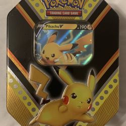 MINT Pokémon V Power Tin Featuring Pikachu V 