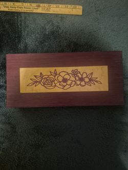 Purple Heart wood trinket box