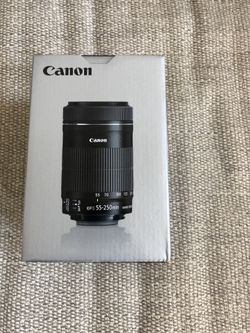 Canon EF-S 55–250mm f/4–5.6 IS STM lens Brand New Never Used- Never Opened