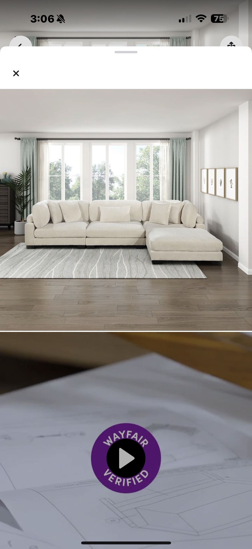 Latitude Run 3 Piece With Ottoman