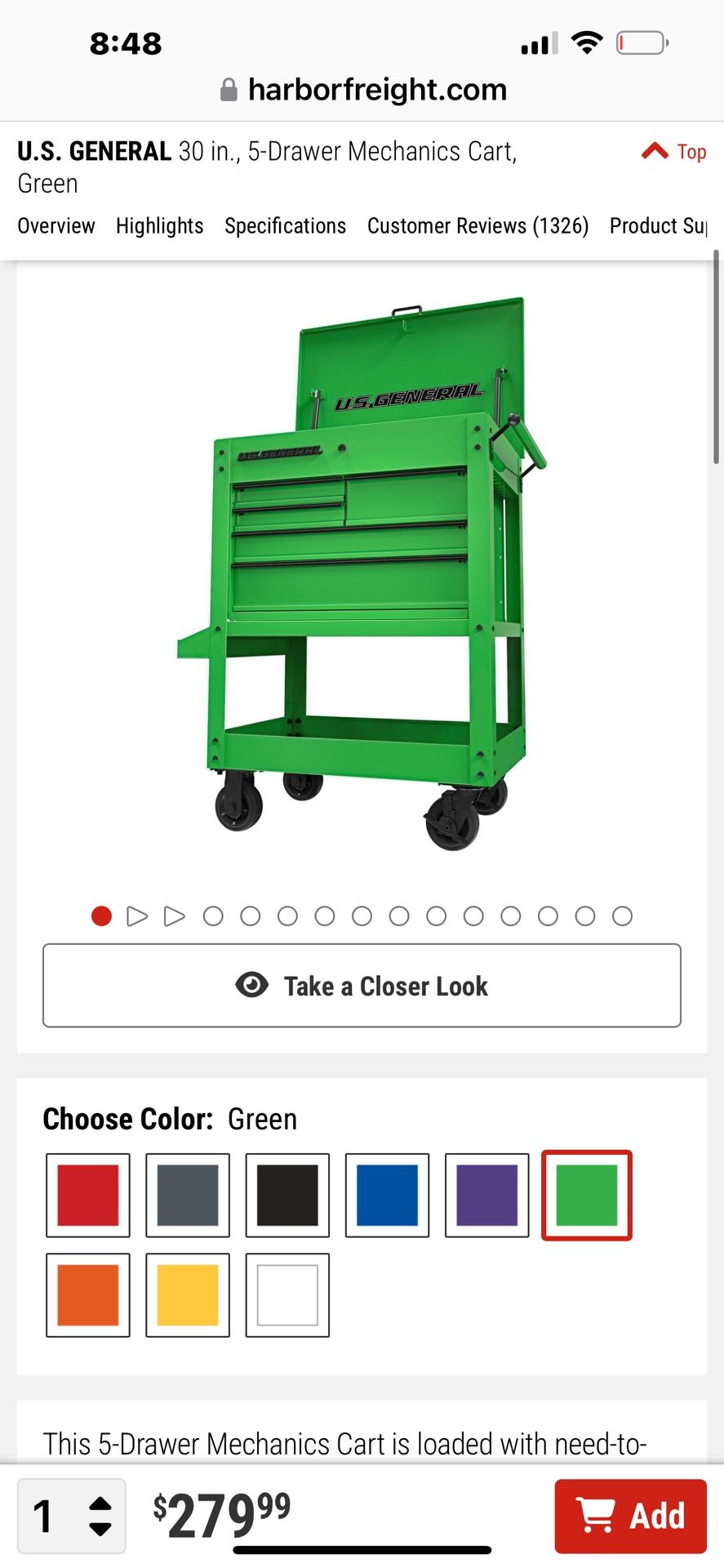U.S General Tool box