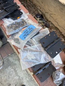 Lot of Black Door Hinges 3.5x3.5 different sizes all for 20