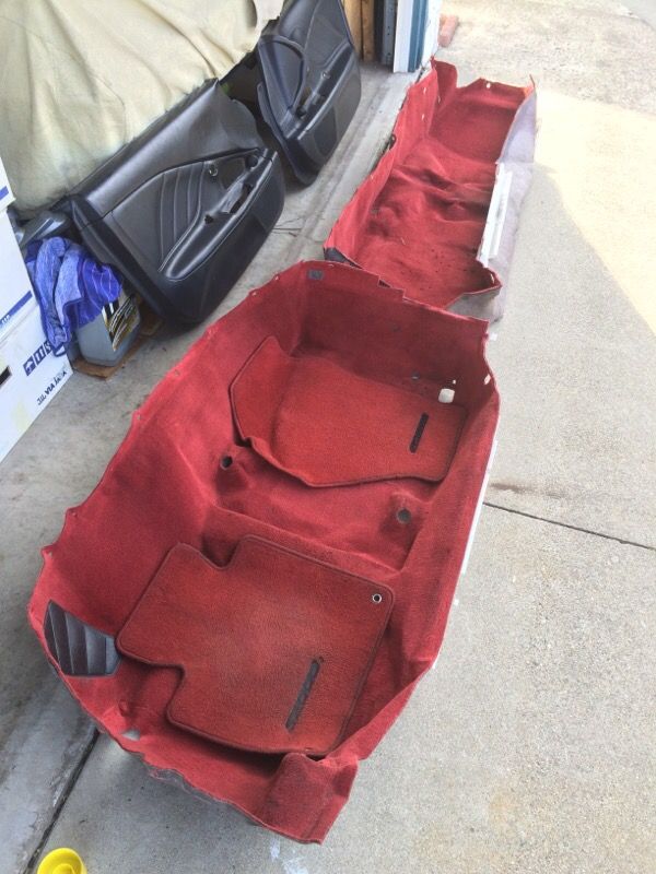 Rare Honda S2000 S2k Original Full Set Of Red Carpet Matching
