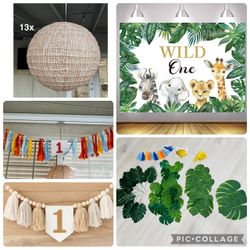 Wild one birthday decorations