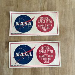Vintage NASA Bumper Stickers 
