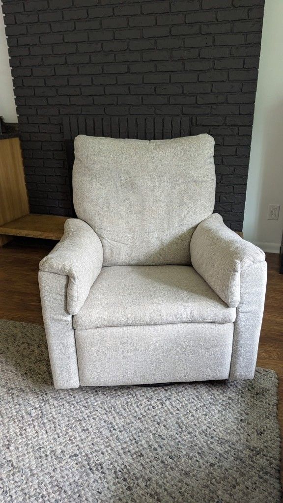 Pottery Barn Dream Swivel Glider Recliner