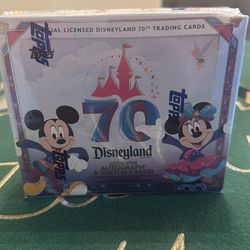 Disneyland 70th topps trading cards sealed hobby box