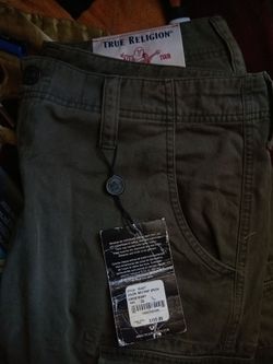 True religion cargo shorts