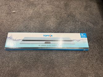 Top Fin 24" Hinged Glass Aquarium Canopy
