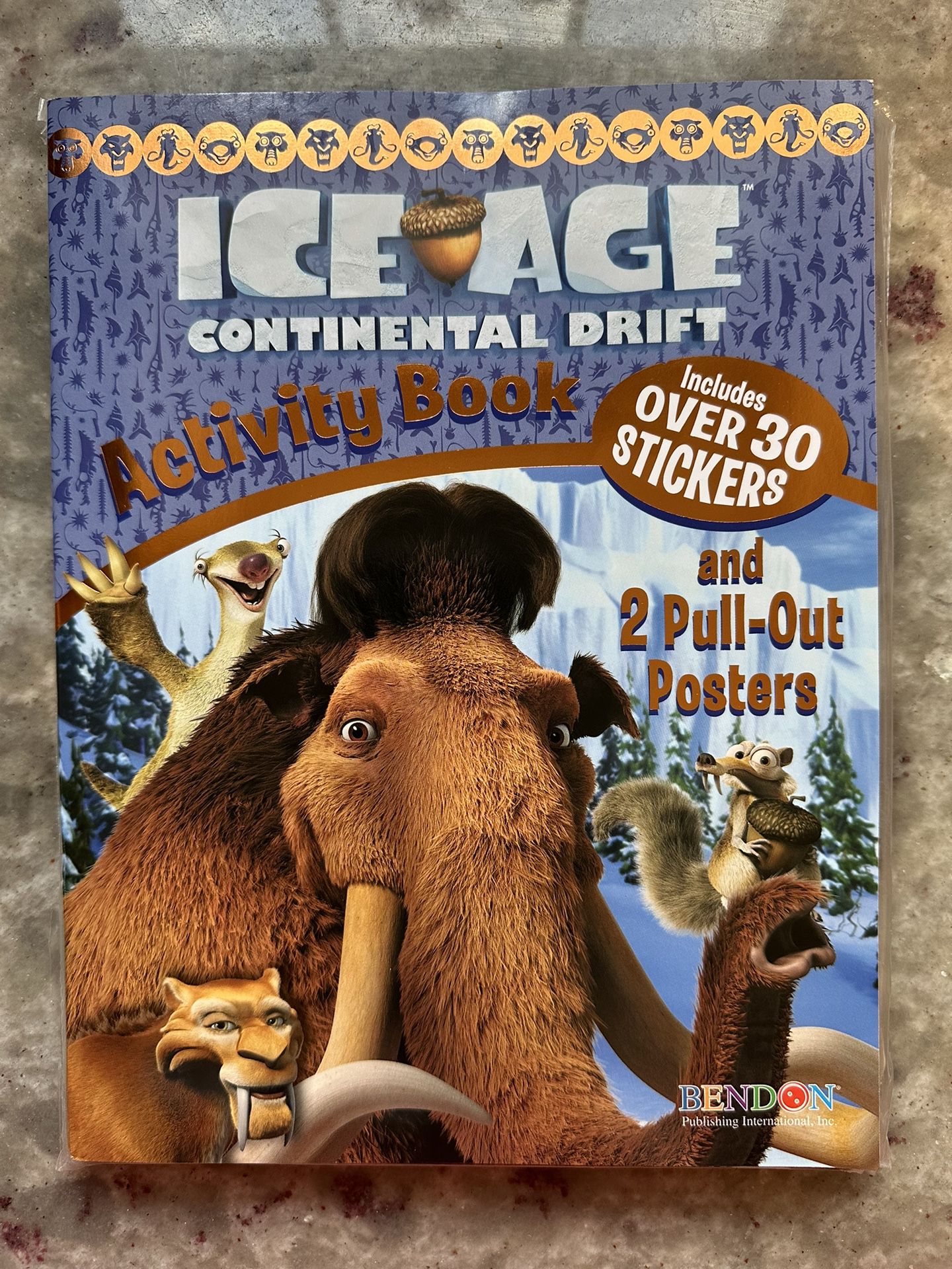 Ice age activity Book- Pack of 6- Great For Party Favors 