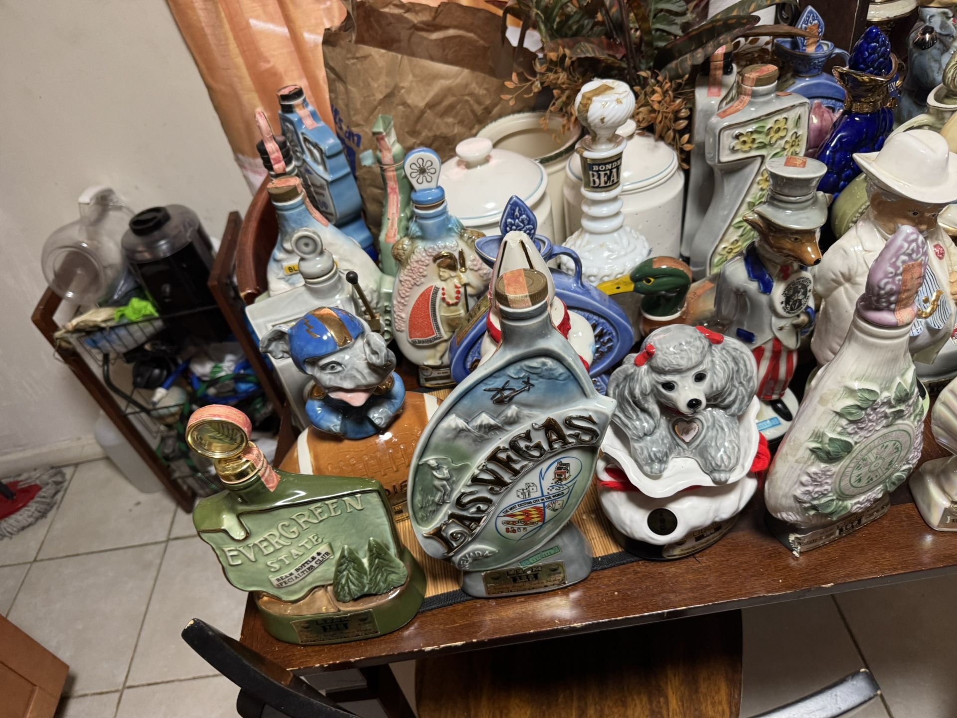 Antique Liquor Bottles Empty