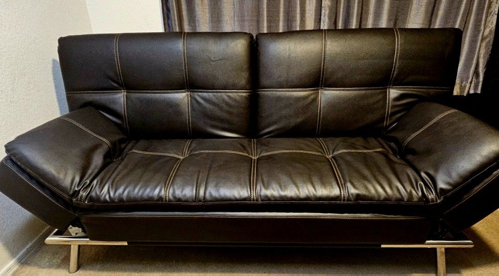 "Relax A Lounger" Eurolounger Futon: Costco GenuineLeather