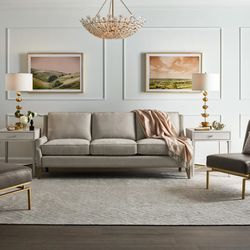 Universal Furniture Love Joy Bliss Manhattan Sofa in Smoke On The Water