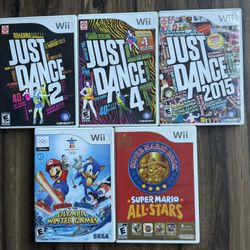 Nintendo Wii Game Lot 5 Games