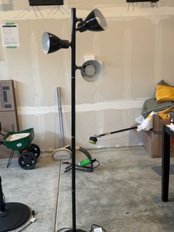 Black 3-Head Floor Lamp