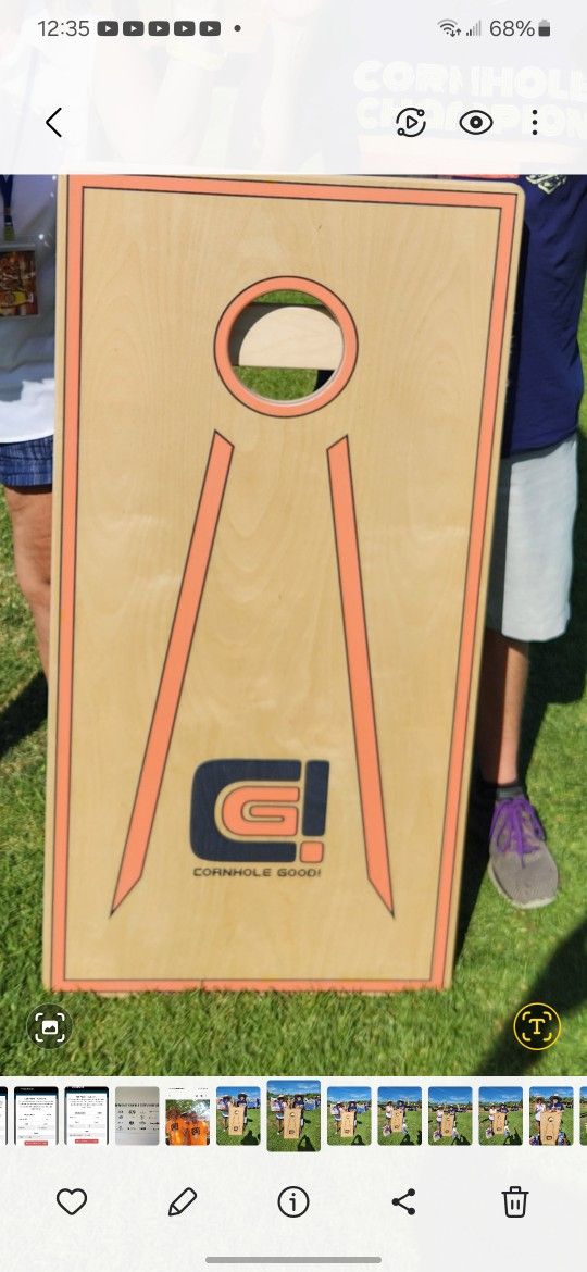 Professional Cornhole Boards:NEW Cornhole Good! Brand - 3/4" Baltic Birch