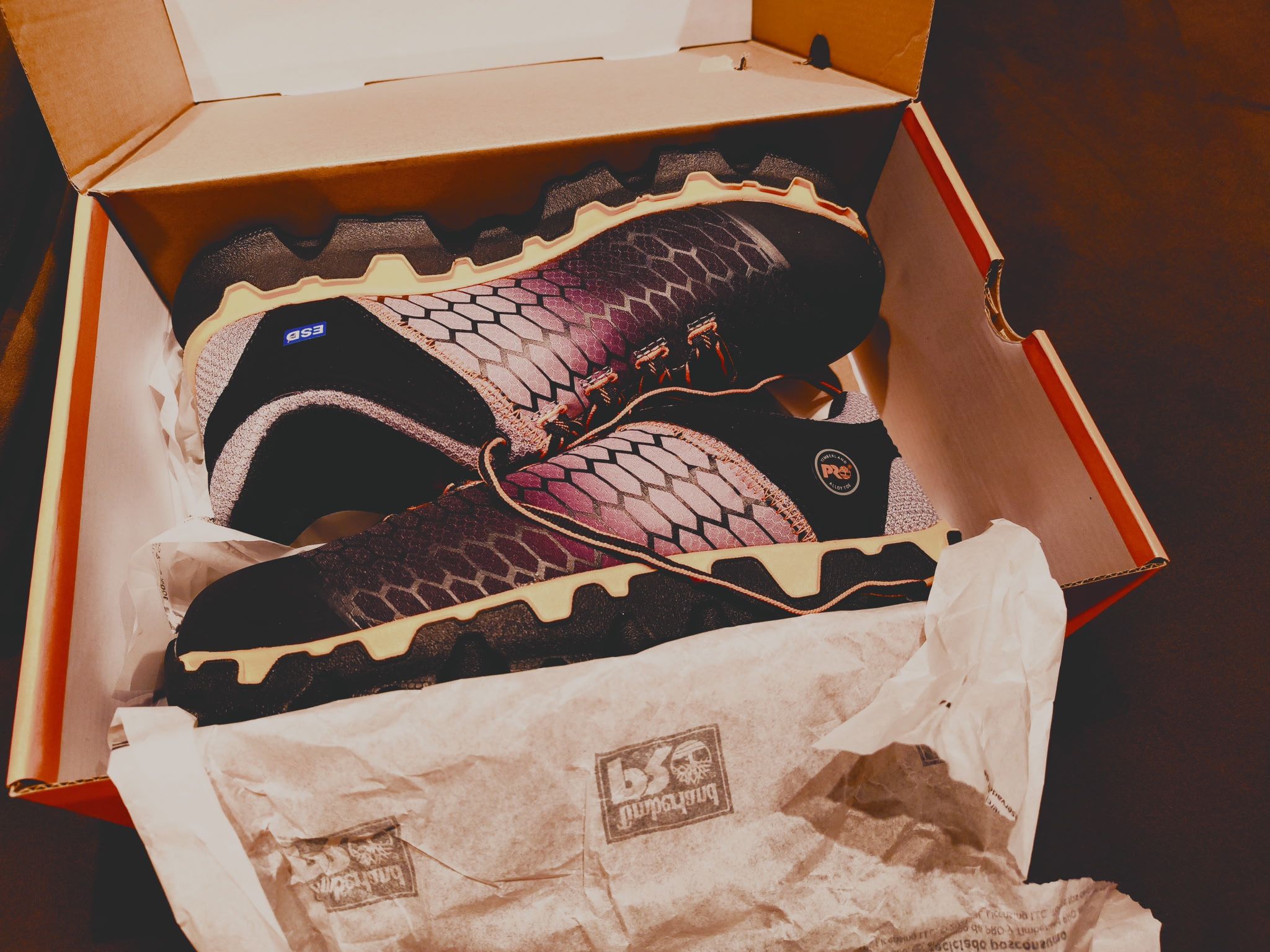 New Timberland steel toes Prosd35 blk 10 $$80.0 obo