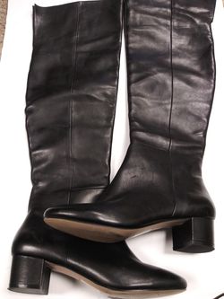 Aldo black leather over the knee boots New 8.5