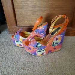 Reina Muerte Wedge Womens Shoe Size 8 