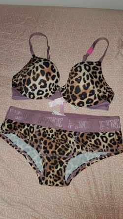 Pink victoria's secret set size 34b S