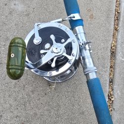 2 Big Game Fishing Poles With Penn Reels 