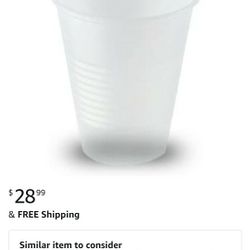A World Of Deals SM07702 Plastic Cups, Bulk ,Translucent, 12 Packs of 100 (1,200/Case),7 oz.