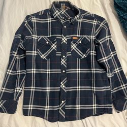 Carhartt Blue Plaid Shirt Size M